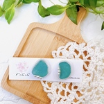 ビーズ刺繍🪡シーグラスイヤリング
