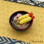 ミニチュア 天ぷらうどん