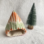 ハムスターのコットンテント⛺にんじん柄🥕