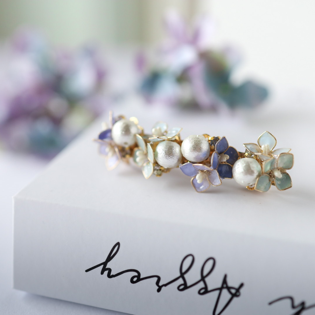 紫陽花 - バレッタ・ヘアクリップの人気通販 | minne byGMO