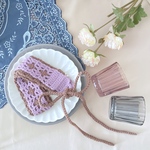 十字模様のヘアバンド　ブルーベリー＆チョコ