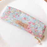 【再販】LIBERTY　リバティ　Tatum　テイタム　J16A　ライトブルー地　ビニコのマチ付クリアポケットペンケース