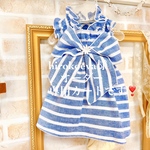 hirokoeve様オーダー専用カートです❣️ブルーフリルシャーリングワンピース　ホワイトシャツBOY  犬服　犬ワンピース　春夏ワンピース