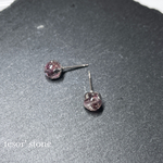 【訳あり】スーパーセブン　天然石一粒ピアス/サージカルステンレス