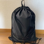 ブラック カモフラージュ＊ナップサック＊L size 