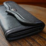 レザークラフト　栃木レザー　ヴォーノオイルレザー　ロングウォレット