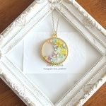 レジン  flower moon  ペンダント