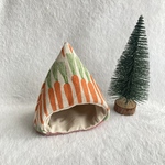 ハムスターのコットンテント⛺にんじん柄🥕