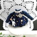 B 試作品　プチブライス服 ワンピース　プチブライス　ドール　ミニチュア