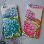 ＊紫陽花 アジサイ♪ 手帳型も iphone7 iphone6 iphone6s デコパージュ＊