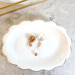 【glassbutton】ヴィンテージクリアブラウン