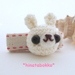 うさちゃんのヘアクリップmini♡ミルクホワイト