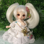 オビツ11用 キャンディーポットの肩掛けチャームとヘアピン（マルチカラー）