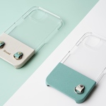 Hem クリアケース×leather iPhoneケース フランス産山羊革シュリー