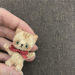 二足歩行　茶トラ猫ちゃん　モールアート　モールベア 