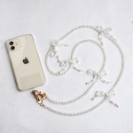 🎀リボンビーズスマホショルダー┊︎スマホショルダーストラップ┊︎スマホストラップ