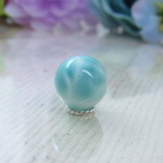 【粒売りお得/訳あり】◆大粒ラリマー◆10.5ｍｍ ♥美しいひと粒♥波模様 天然石 パワーストーン ハンドメイド E26