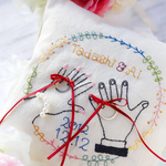 刺繍リングピロー♡式後は赤ちゃんのファーストピローにも♡