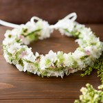 maikooow様 ホワイトxグリーン紫陽花の花冠 オーダー受付