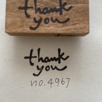 スタンプ　No. 4967 Thank you