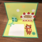 誕生日　ポップアップカード　ハンドメイド