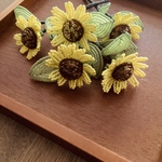 ビーズのお花🌼向日葵3本