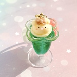 くまちゃんのメロンソーダパフェキーホルダー