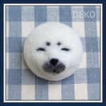 まんまるあざらしさんブローチ