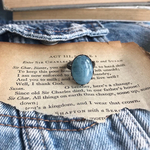アクアマリンのこなれクールリング :18×13mm version♡