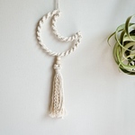 月のマクラメタペストリー☽𓈒𓂂𓏸◌ ムーンタペストリー　マクラメ　タッセル