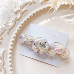 flowerリースヘアクリップ 𑁍𓏸𓈒レジンヘアクリップ   ヘアクリップ   レジン