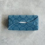 ボックスティッシュケース　dop tambourine  light  blue mina perhonen