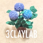 ☆送料無料☆ずっと一緒だよ/青＋紫　紫陽花