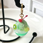ミニチュア メロンミルクのかき氷 チャームor 片方ピアス