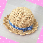 オーダーメイド☆子ども用麦わら帽子