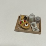 くまパンケーキセット②  ミニチュアスイーツ