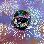帯留め(蒔絵風鳳凰柄)