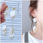 【金アレ対応】たっぷりシェルのピアス/イヤリング　ゴールド　シルバー