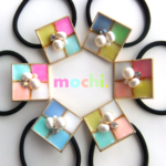 再販×5【22colors】...soft pastel colors...ガラスタイル風ヘアゴム...