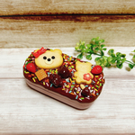 クマちゃんのアクセサリーケース　小物入れ　カラフル　アメリカン　くま　くまたん　アクセケース　フェイクスイーツ　イヤホンケース