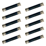 【KAMONレザー】バネ口金 10個セット シルバー 9cm ばね口金 金具 レザークラフト 手芸 パーツ #2887