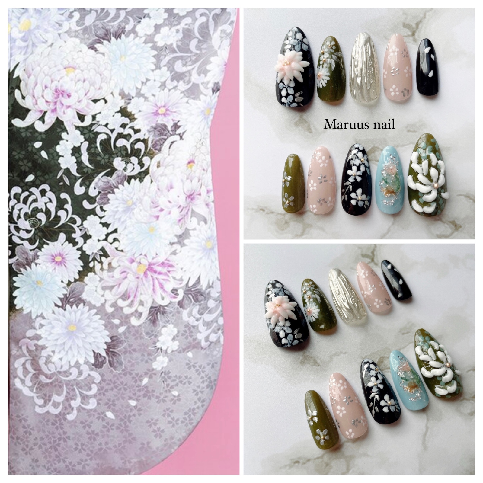 3D】お任せ和柄3Dネイルチップ - ネイルチップ＊Maruus nail | minne 