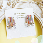 【5点】newモザイクアート✤もりっとビジューピアス/イヤリング