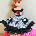 リカちゃん＊アリス柄ワンピース