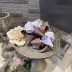 モアリボン バナナクリップ   ショコラ&ラベンダー