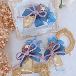 七夕～紫陽花と願い星のカチューシャ～ ペット用アクセサリー ペット用カチューシャ ペット用ヘッドドレス 浴衣 夏 お祭り 犬 猫 誕生日 撮影会 記念日 結婚式 織姫 彦星 アジサイ スター