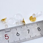 ノンホールピアスパーツ 平皿 4mm GD 5ペア（10個）セット