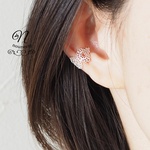 送料無料 flower lace＊イヤーカフ