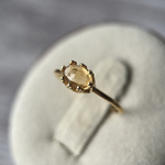 インペリアルトパーズのクラウンリング(18KGP)【フリーサイズ】