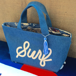 ★new★ SURF ✖︎ DENIMのミニトート BLUE